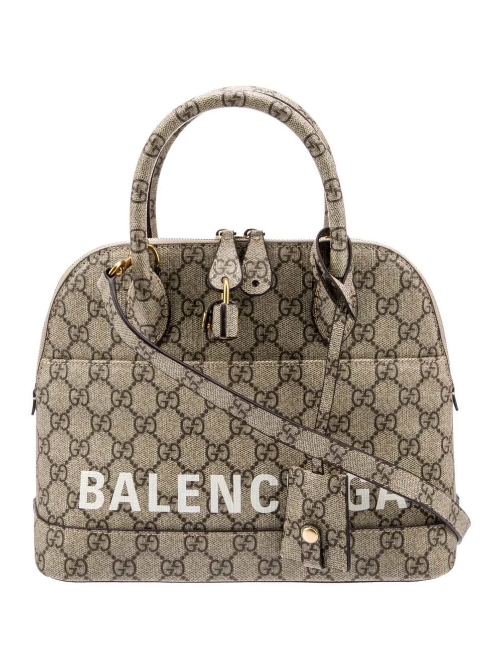Gucci x Balenciaga The Hacker Project Medium Ville Beige GG Supreme Tote
